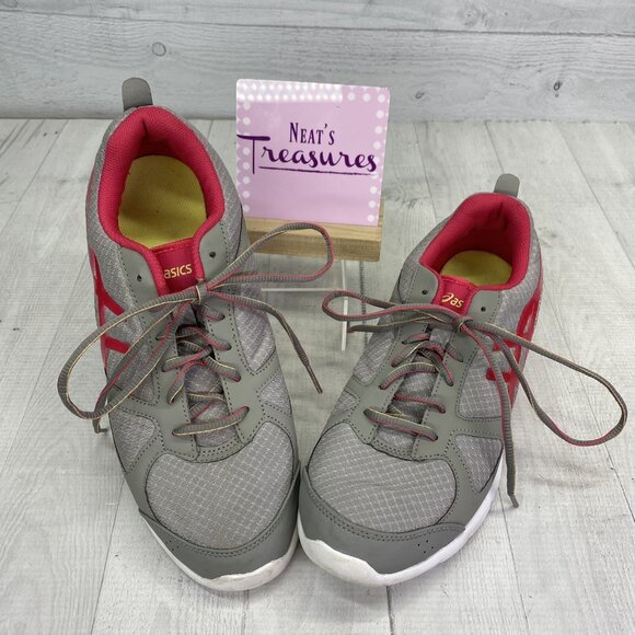 Asics  GEL MUSE S454N Gray Pink Athletic Running Lace Up Sneakers Sz 10 / 42 - Picture 2 of 11